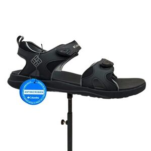 Columbia Men's Sport Sandal Size 13 (Fits Like 12) Grey-Black Adjustable Straps